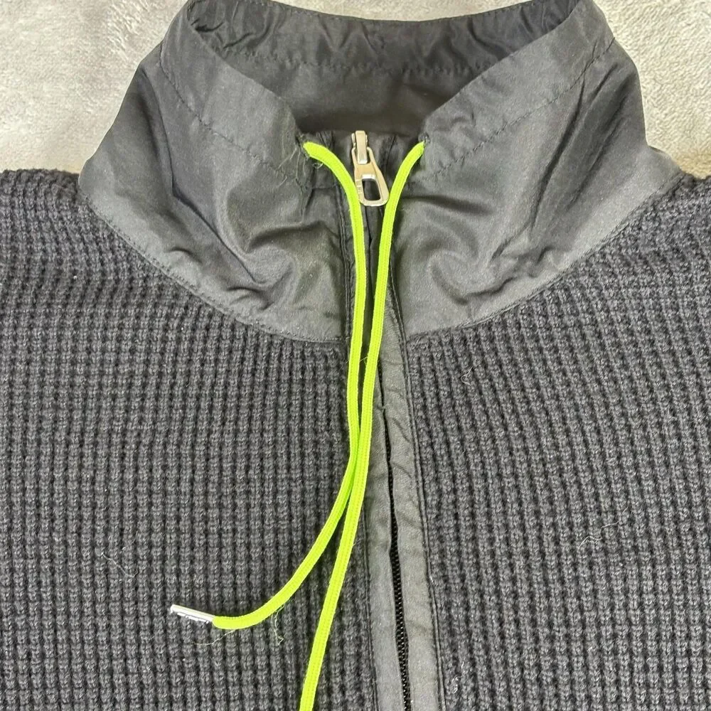 Lauren Ralph Lauren Sweater Womens Medium Quarter Zip Waffle Knit Patch‎ Pockets - Picture 3 of 10